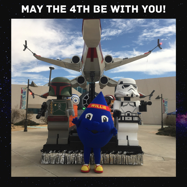 EPWater's tweet photo. Whether you're inside on a movie binge or outside practicing your light saber skills, don't forget to stay strong in the force by staying hydrated. #ElPasoWater #TecH2O #DrinkingWaterWeek #MayTheFourthBeWithYou #MayTheFourth #StarWars #HanShotFirst https://t.co/czF3MzLuun
