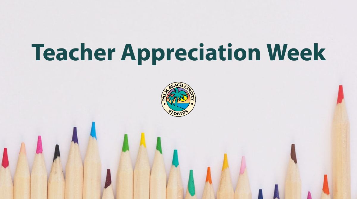pbcgov's tweet photo. Teaching remotely is no small challenge.❤️ Shoutouts to all of our amazing teachers who are working hard to ensure students can continue their education during this unprecedented time. 

#TeacherAppreciationWeek 🍎📚 @pbcsd @SuptFennoy https://t.co/cI1x135gdM