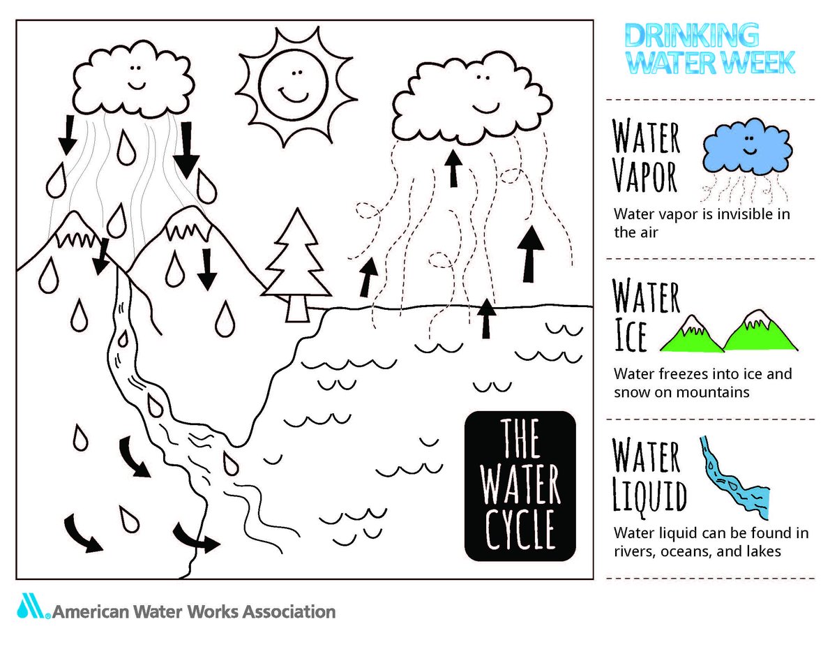 FWWater's tweet photo. It's #DrinkingWaterWeek! Looking for something for your kids to do on this Monday morning that will teach them the importance of water being #ThereWhenYouNeedIt?
Try this fun coloring sheet from our friends at @awwa! https://t.co/v9v4UJWW20