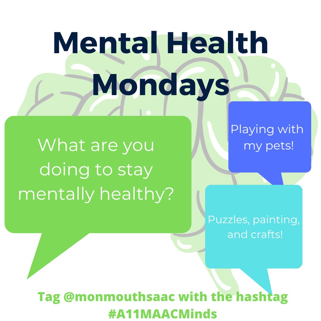 Today is the first Mental Health Monday as part of the #A11MAACMinds campaign! Share what you are doing to stay mentally healthy! ✅💪🏽🧠💚 #FlyHawks <a href="/MAACSports/">MAACSports</a> <a href="/MAAC_SAAC/">MAAC SAAC</a>