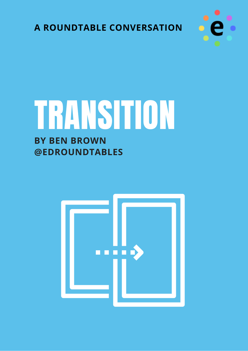 EdRoundtables's tweet photo. Here it is. The write-up from the roundtable on Transition.
Big thanks to all those involved.
RTs always welcome.
https://t.co/aCUeY7Jwc5 https://t.co/QoYln6B9fG