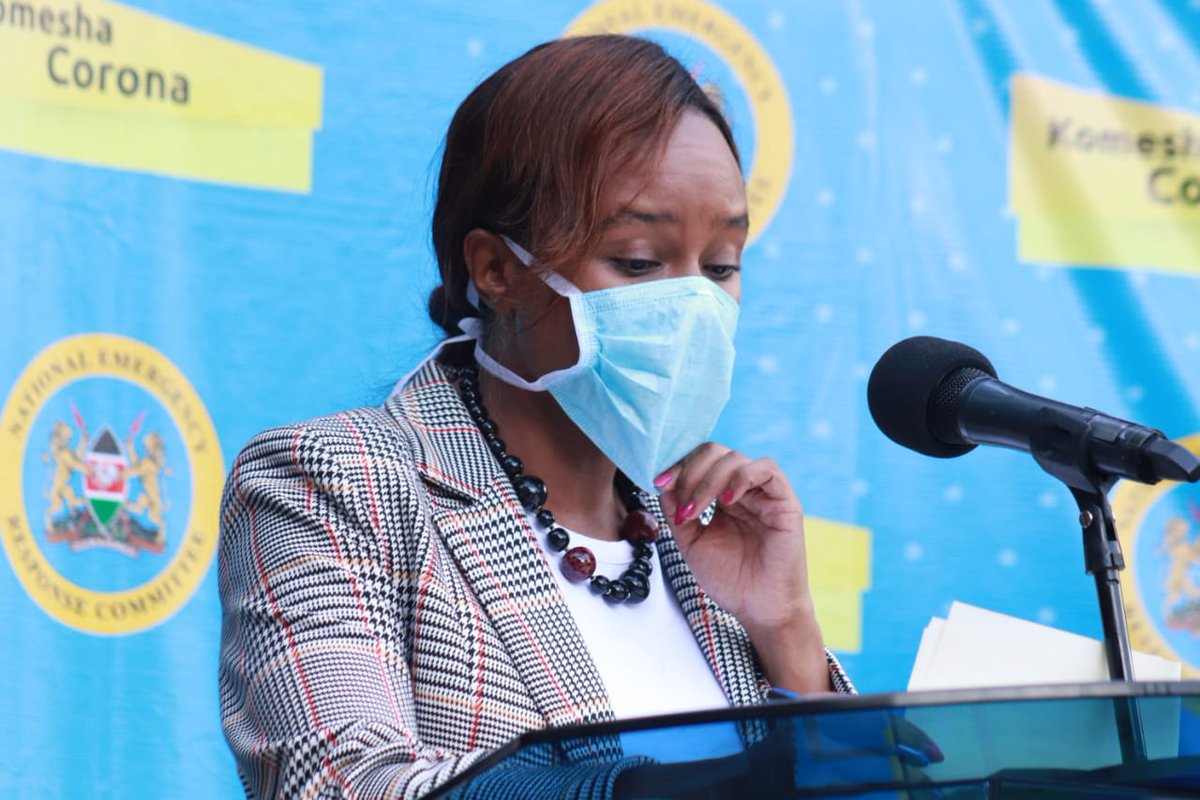 NationBreaking's tweet photo. SIX MORE people recover from Covid-19 bringing total number of recoveries to 173, Health CAS Mercy Mwangangi says. https://t.co/ItRcGNlDrX