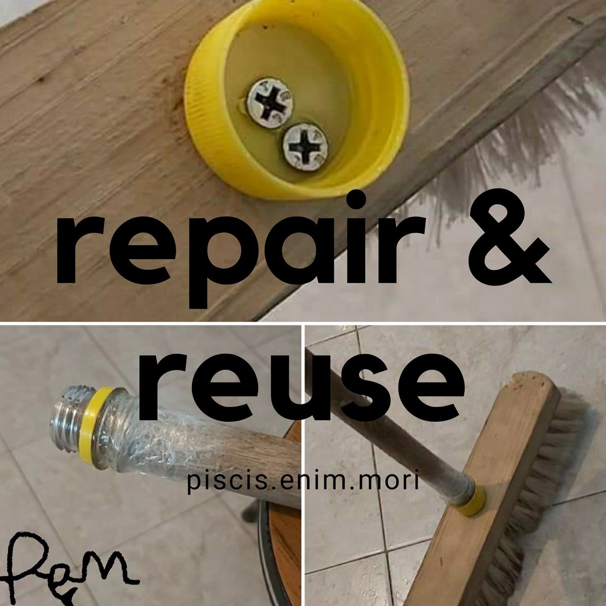 piscisenimmori's tweet photo. Imagine a world where everyone thought outside of the box instead of just replacing broken items. Repurpose, recycle, repair, reuse, reduce.
#reduce #repair #recycle #recicla #sustainableliving #sustainable #sustentable #repurpose #diy #household #sunday #thinkfish #finkfish https://t.co/RhTJB4Ddnj
