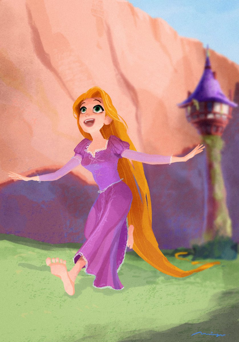 miyuplanet3's tweet photo. #tangled #rapunzel #whenwillmylifebegin 
#disneyfanart #digitaldoodle #digitalillustration #ラプンツェル #D描きさんと繋がりたい #私の絵柄が性癖に刺さる人に届いてほしい 

Just smell the grass! 
The dirt! Just like I dreamed they'd be!
🌟🌷🍃☀️

いつか外で元気に走るの https://t.co/1g5zkXXjD4