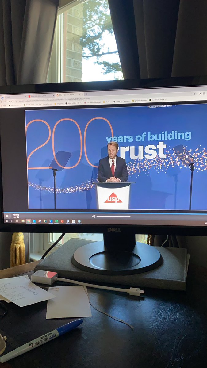 munchmunchdog's tweet photo. All the strong emotions - I’m so proud of my place of work and it’s 200-year impact. @USPharmacopeia, I wish we were in DC today, but listening in is the next best thing. #usp2020 #2020convention https://t.co/qSZ6GrdvuI