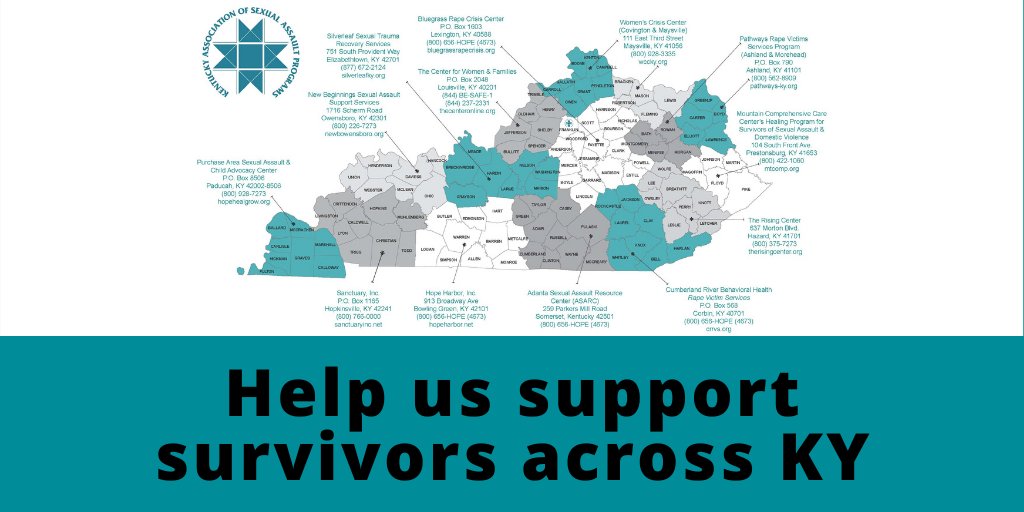 KASAPkentucky's tweet photo. It’s time to show that Kentucky is full of generosity! On May 12th, help us support survivors and promote prevention #kygives! https://t.co/e5LtHJd3WV