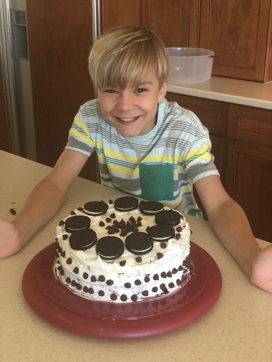 Master Pastry Chef Gavin  used his fourth grade accurate measurements to reveal this amazing homemade delight he created. #GreatHappensHere ⁦<a href="/TommieBarfield/">Tommie Barfield</a>⁩ ⁦<a href="/collierschools/">Collier County Public Schools</a>⁩ ⁦⁦<a href="/Skudnig/">𝕄𝕣𝕤. 𝕊𝕜𝕦𝕕𝕟𝕚𝕘</a>⁩