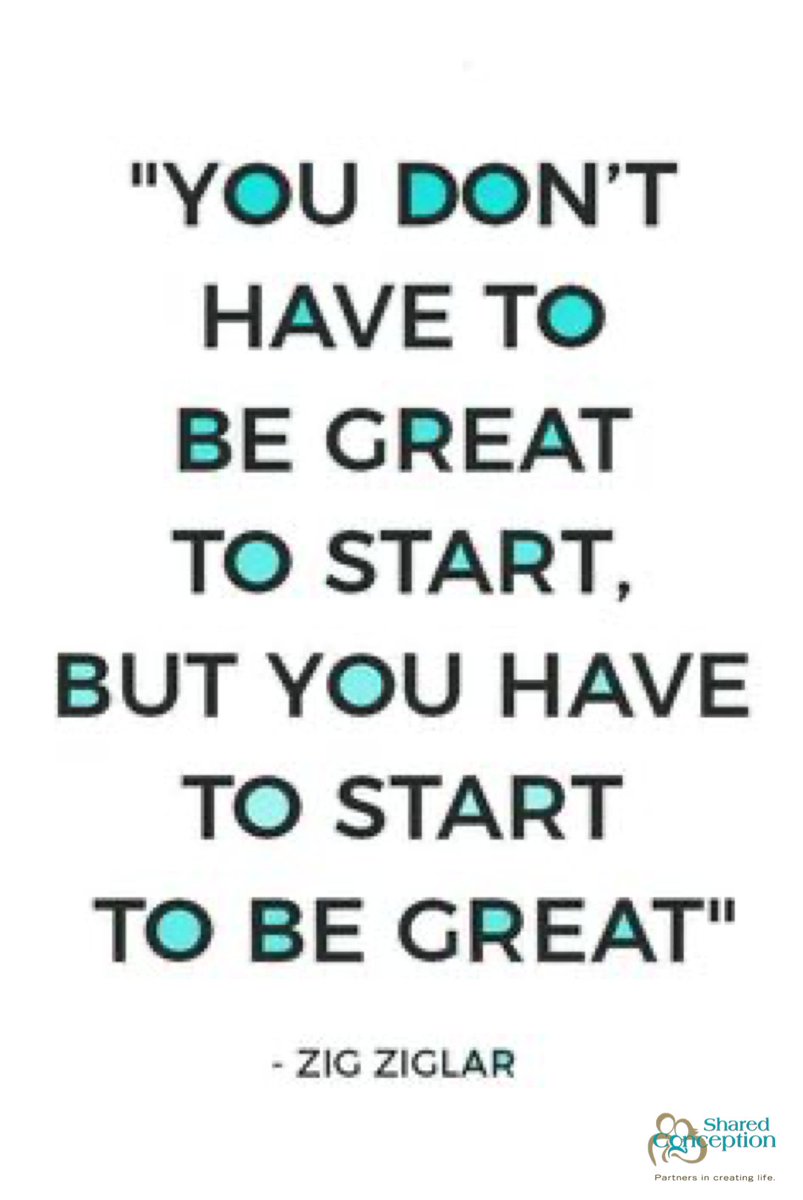 shared_concept's tweet photo. You don't have to be great to start, but you have to start to be great. ~ Zig Ziglar
What are you starting this week?
#sharedconception #surrogacy #surrogate #intendedparents #deliveradream #infertility #love #family #parenthood #pregnancy #start #begreat #mondaymotivation https://t.co/SzFyxgamiu
