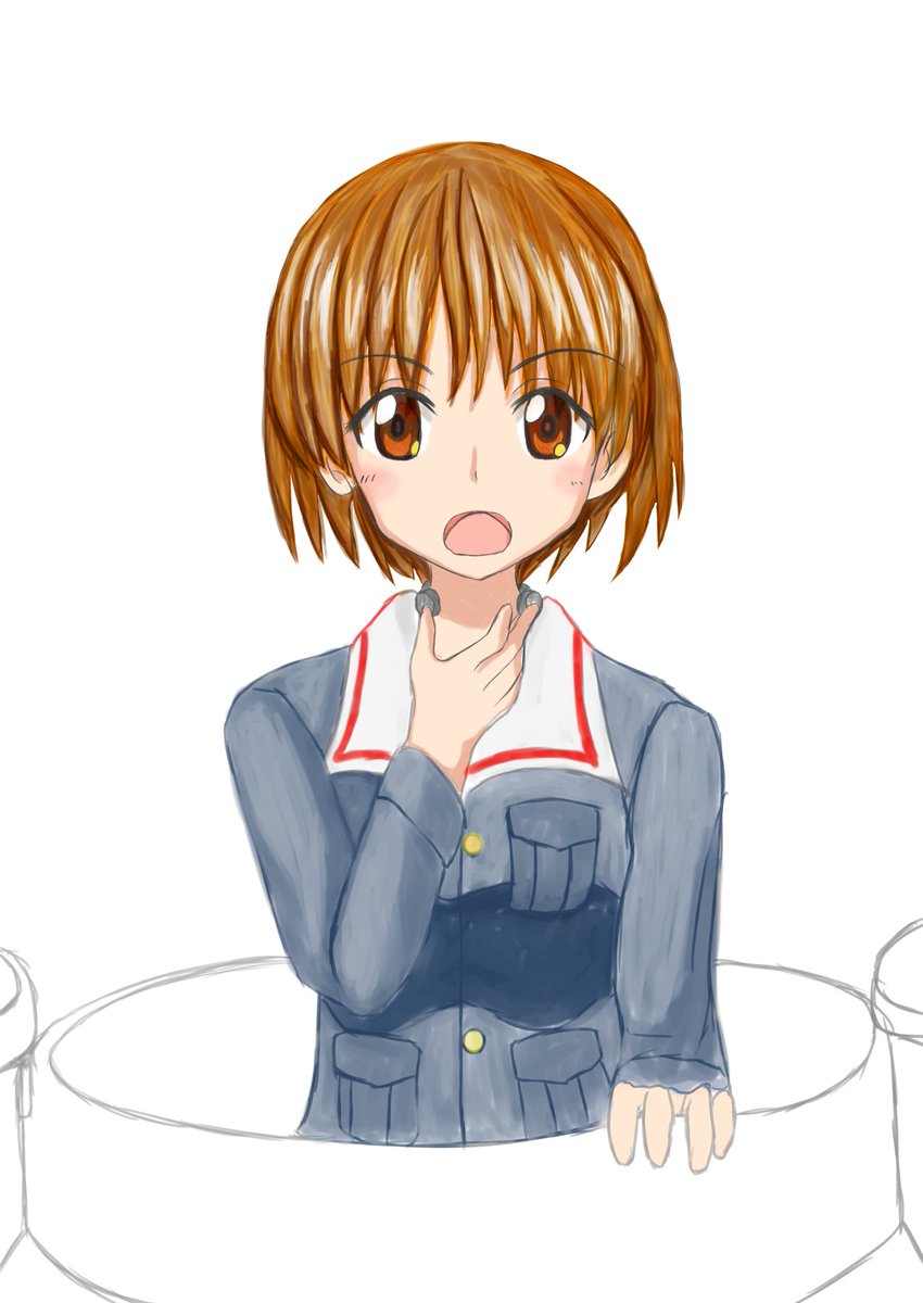 西住ちゃんかいてたんだけど 髪の毛を綿密にかいて顔をアニメ塗りにしたら相性合わな グラとラのイラスト 西住ちゃんかいてたんだけど 髪の毛を綿密にかいて顔をアニメ塗りにしたら相性合わな グラとラのイラスト