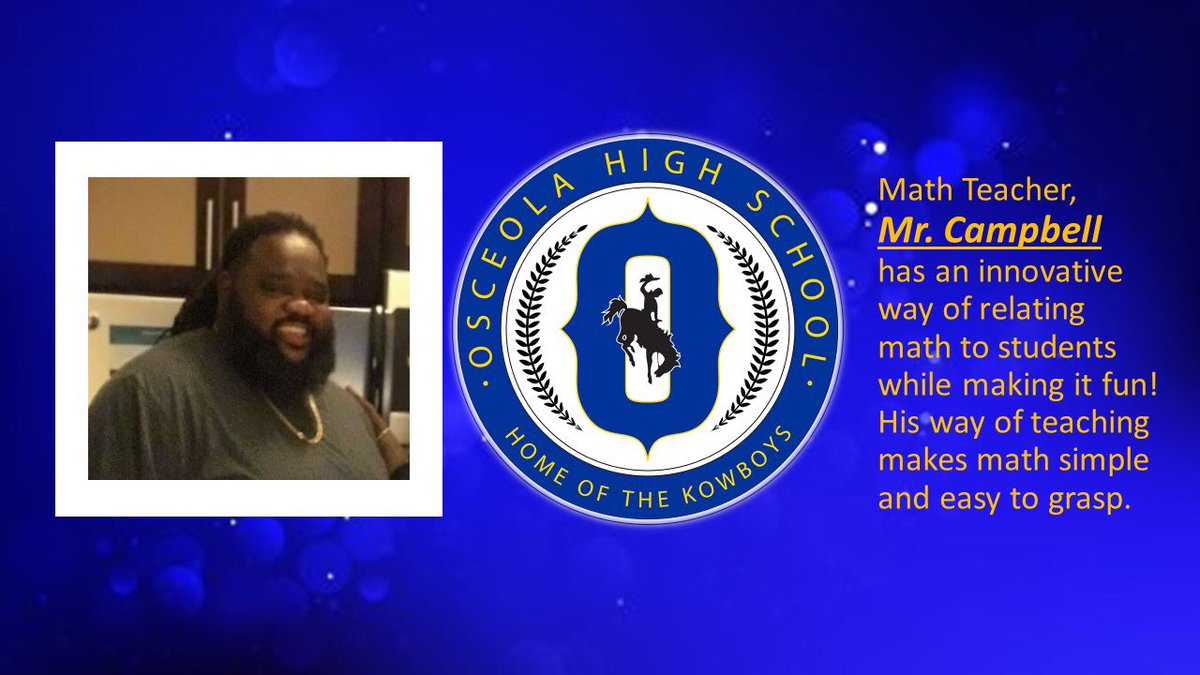 OsceolaHigh's tweet photo. We appreciate our Kowboy teachers!!!! #gokowboys https://t.co/q2Llv0bYaa