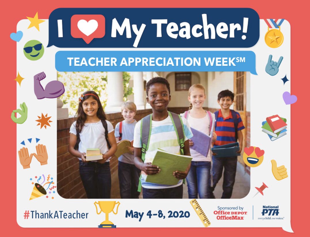 Hasty Elementary PTA (@hastyespta) on Twitter photo It’s Teacher Appreciation Week!!! Today send your teacher a special social media shout out or picture to thank them for all they’ve done! Tag us on your post! It’s Teacher Appreciation Week!!! Today send your teacher a special social media shout out or picture to thank them for all they’ve done! Tag us on your post!