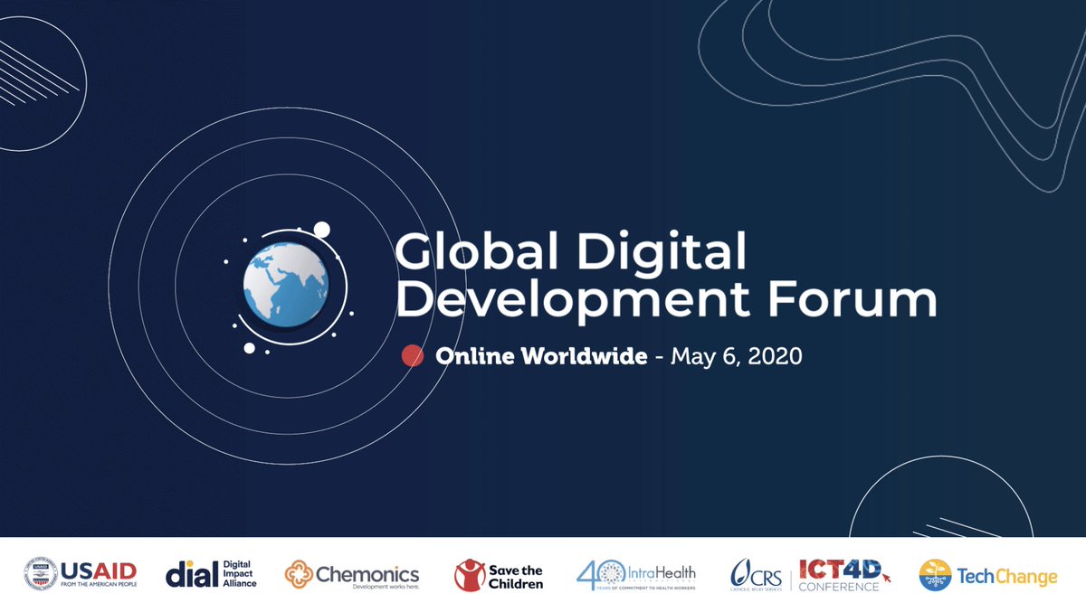 TechChange's tweet photo. #GDDF20 kicks off at 11:45pm ET on Tuesday Night. A Big thanks to our co-organizers @SavetheChildren @DIAL_community @USAID_Digital @IntraHealth @Chemonics and @CatholicRelief for pulling together a virtual conference in ~ 8 weeks. 3500 registered and 200+ sessions!! #GDDF20 https://t.co/ovDlffHHQA
