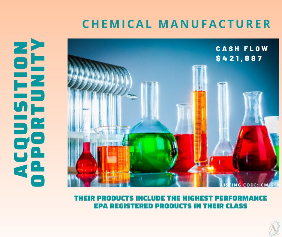 MfgBrokers's tweet photo. Contact us for more information 👉https://t.co/Z93o4EwFR4
Listing Code: CM-610 | 908-387-1000
#chemicals #coatings #EPA #medical #commercialapplications #foodmanufacturing #mondaymanufacturing https://t.co/A2hl6vVG6I