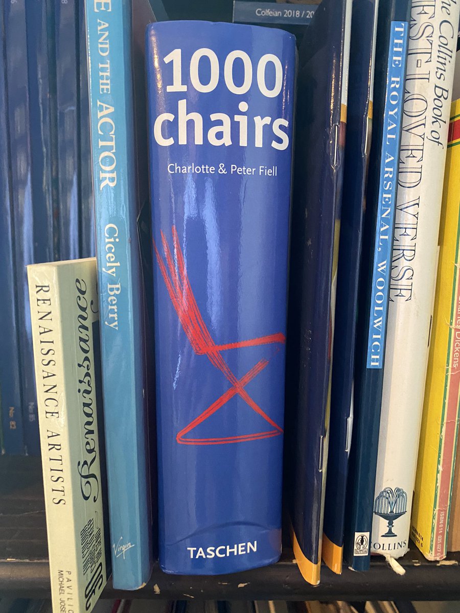 JamesCleverly's tweet image. As we are now obsessed with what books people have on their shelves, I’d like to confess to having a book about 1000 chairs.