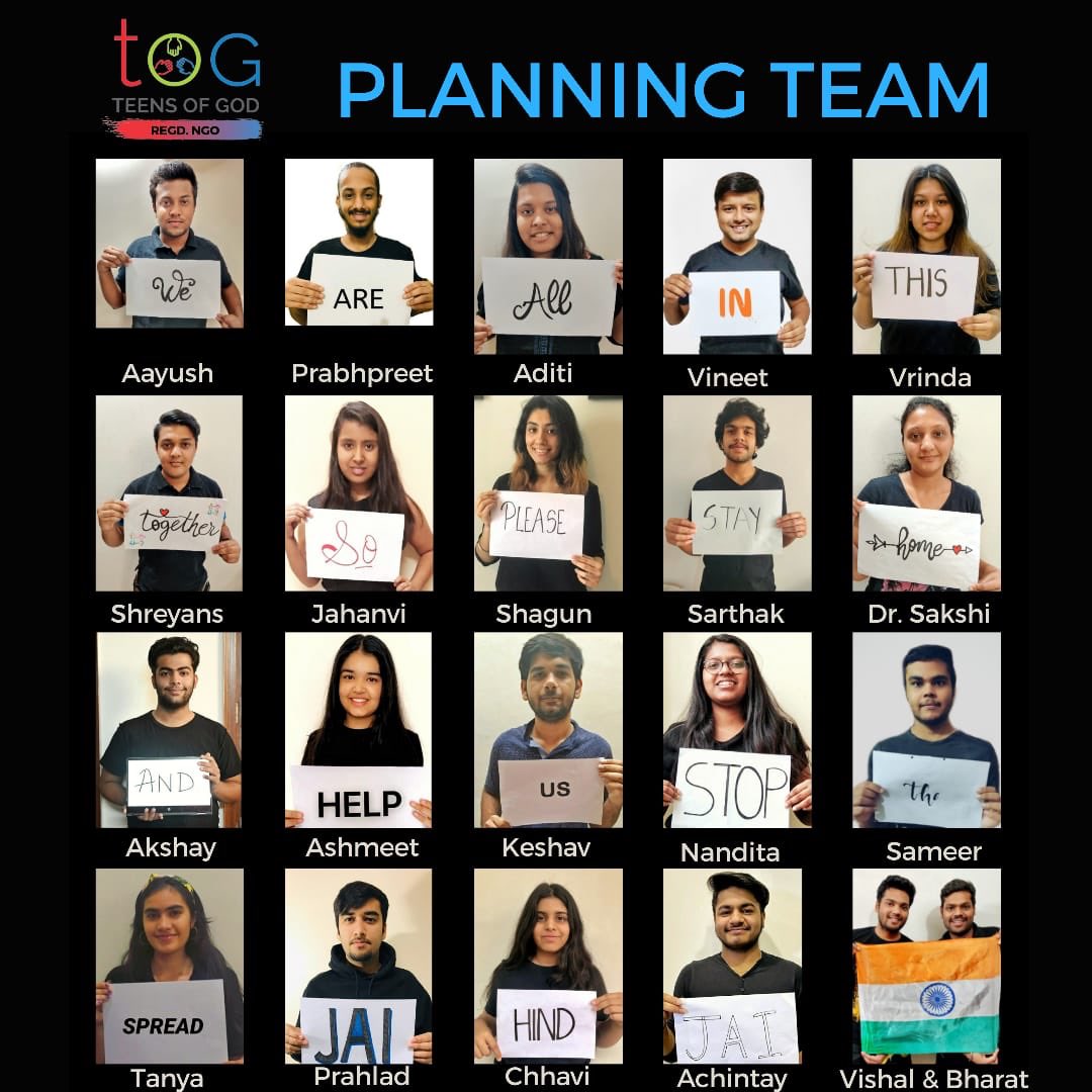 TeensofG's tweet photo. Presented by the Core team Members of Teens Of God (Regd. NGO).

Amidst the virus that has made life tough for us , we all have learnt to appreciate the small things, learnt the value of this life that we have and have come forward to help each other in many ways . https://t.co/TDOlDknydm
