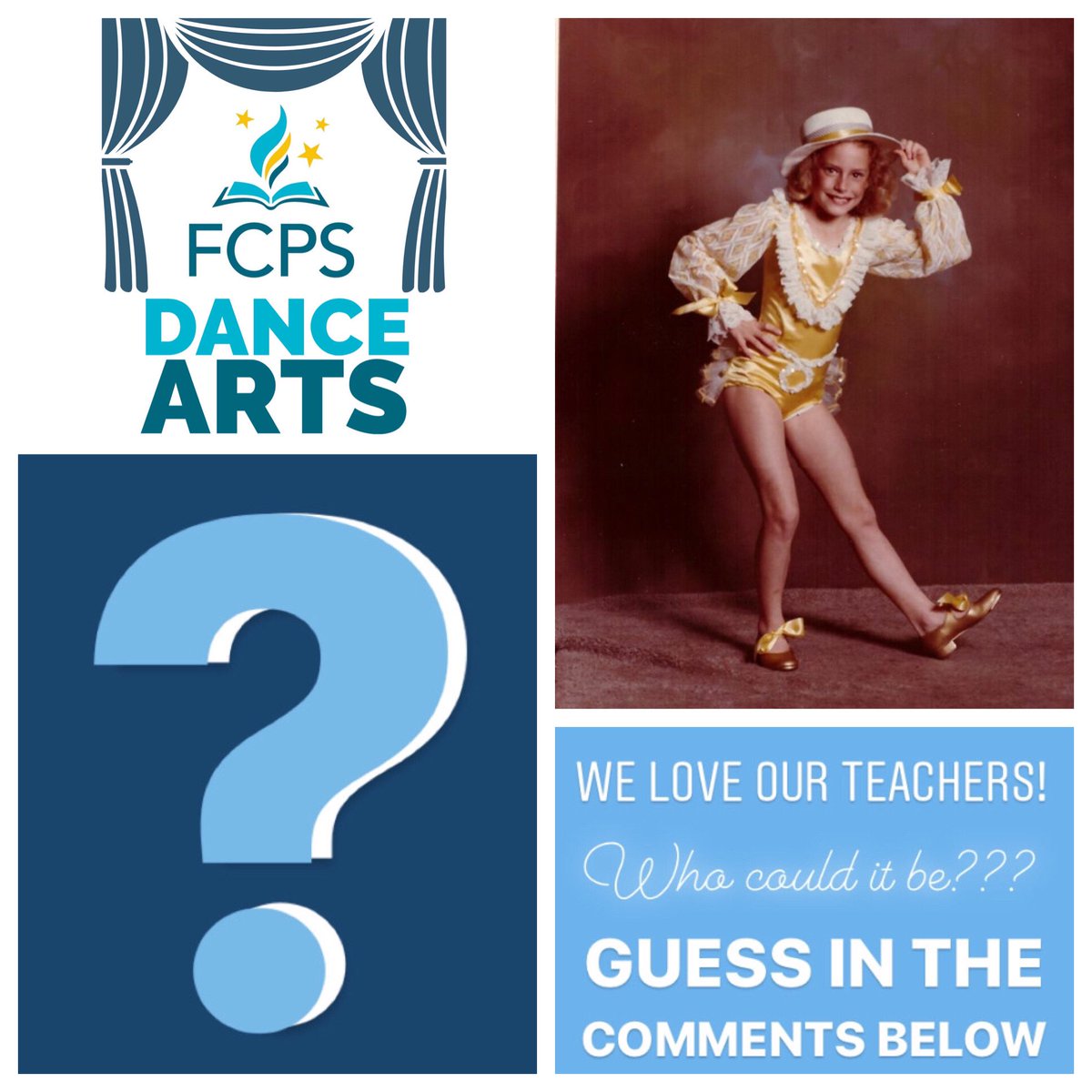 FCPSDanceArts's tweet photo. Our next teacher is...
.
#FCPSDanceArts #FCPSDance #weloveourteachers #danceteacher #danceeducation #dance #teacher #teacherappreciationweek https://t.co/qF59rtOvdB
