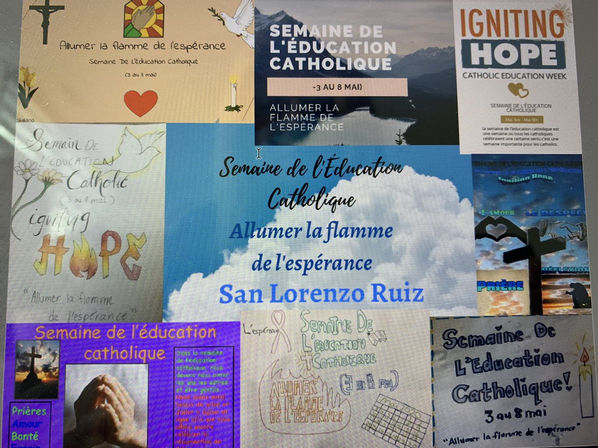 SLRuizSchool's tweet photo. #IgnitingHope SLR Begins to celebrate Catholic Education Week. We wish our families and staff a great day as we focus on “Our Hope in Christ” today. https://t.co/eXmlCgDfxP