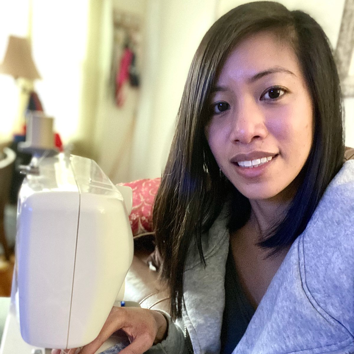 SHI_Intl's tweet photo. Meet Melissa Rances of SHI! She’s just one of our many #SHIMaskMakers volunteers helping to produce masks for people fighting on the front lines of #covid19. For more info on how to get involved, contact Jennifer Sosnowski of SHI. #InThisTogether #SHIGivesBack #MondayMotivation https://t.co/6kctHr3foa