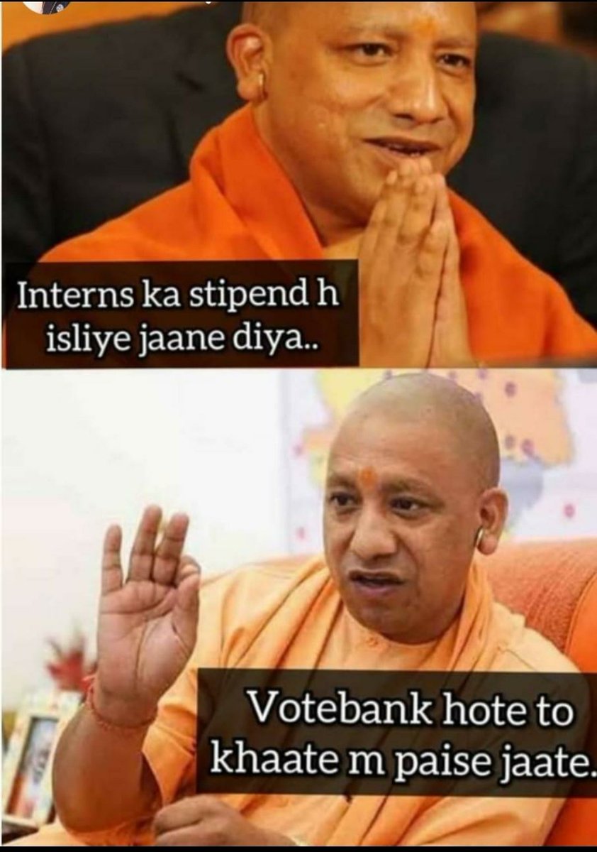 VijayYa92288405's tweet photo. #raise_upintern_stipend
#frontline_warriors_intern
@myogiadityanath @GopalJi_Tandon @SidharthNSingh @priyankagandhi @BSP4mayawati @samajwadiparty @BBCHindi @TheLallantop @Live_Hindustan  @ChiefSecyUP @RahulGandhi https://t.co/a06uCF67y6