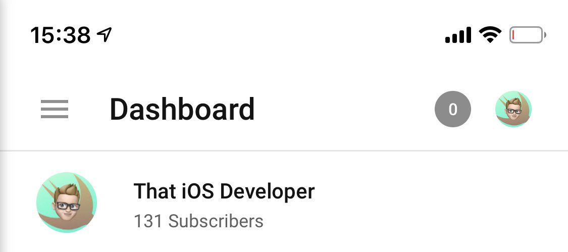 thatiosdev's tweet photo. Seeing this makes me feel super blessed, thank you so much to everyone that subscribed to the channel. I never expected this #smallyoutuber https://t.co/fOWBBDRYtO