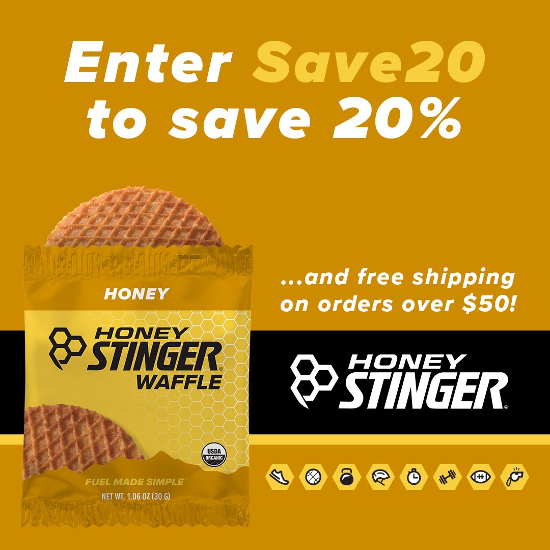 Nutrition is key while you are putting in all of those miles on the trainer or outside. @HoneyStinger is our go-to for all things edible while on the bike. Take advantage of 20% off products and free shipping on orders over $50 at honeystinger.com with code Save20