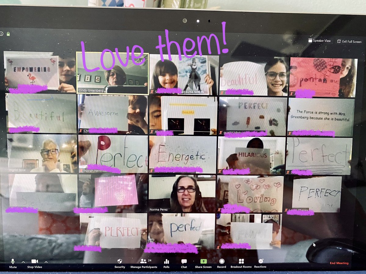 gr8ful2teach's tweet photo. ⁦@GulliverSchools⁩ our amazing students find a way to celebrate Teacher Appreciation Week remotely! Love the Fab 4th graders of G-10! Thank you for making every day awesome! #gslearning #Fab4th #remotelearning https://t.co/tM9lT6naac