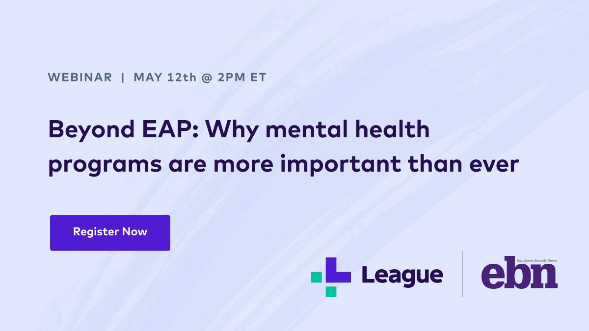 Employers need to be thinking about ways to ensure that employees can easily access the mental healthcare they need. Join <a href="/unbrelievable/">Breanna Hughes</a> from League and Mary Pigatti from @eMindful as they discuss what an effective mental health program looks like.

benefitnews.com/web-seminars/b…