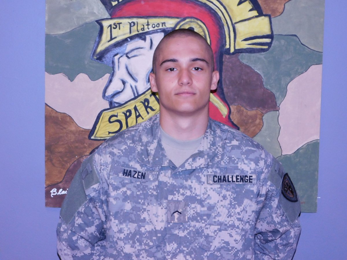 Challenge_ACA's tweet photo. Cadets of the Week W16
1st Platoon: Cadet Hazen
2nd Platoon: Cadet Ross
3rd Platoon: Cadet Auxier
#challenge2change #htgs #aca4change https://t.co/BqLv1H6lt8