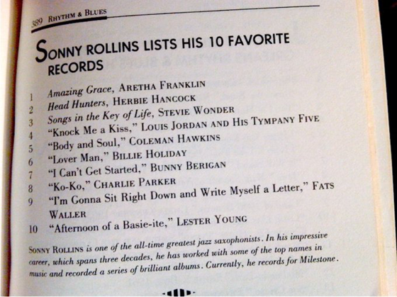 Sonny Rollins..... thank you!