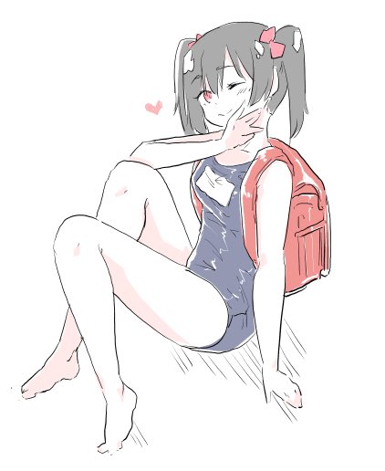 28.ランドセル背負ったにこちゃん 