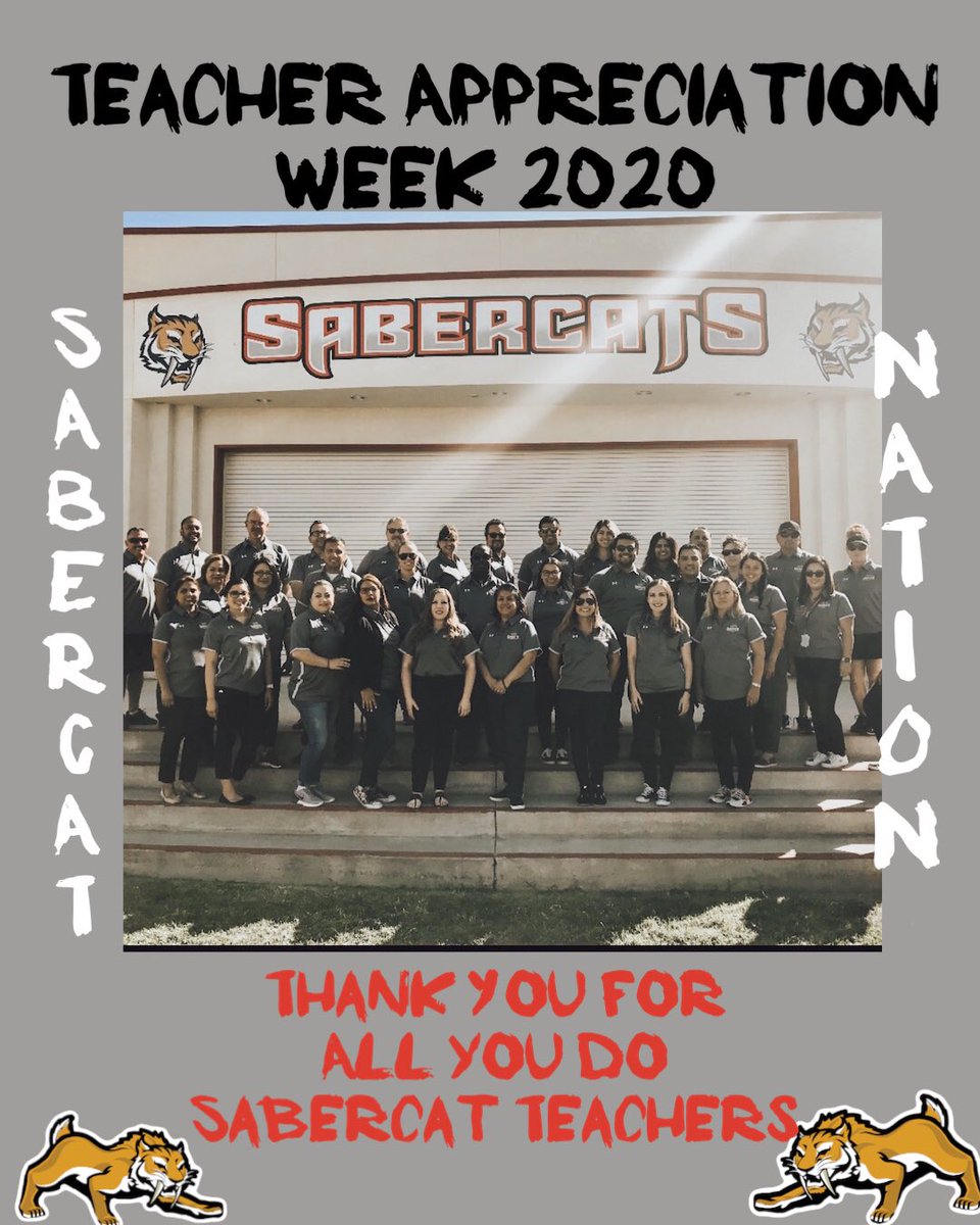 School may look and feel different these days, but the strong and steady support you continue to show our students makes all the difference. Thank you TEACHERS for your outstanding dedication to our students and our families. You are appreciated. 🐾🐾🐾 #teacherappreciationweek