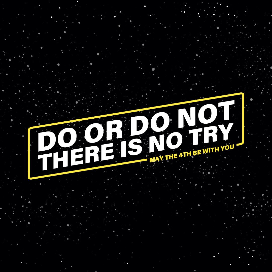 May the 4th be with you.