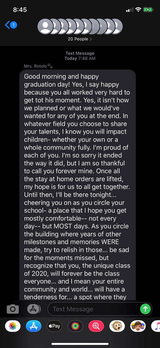 slidellhigh2020's tweet photo. a message from Mrs. Rotolo: ❤️ https://t.co/9KiaIMiCTz