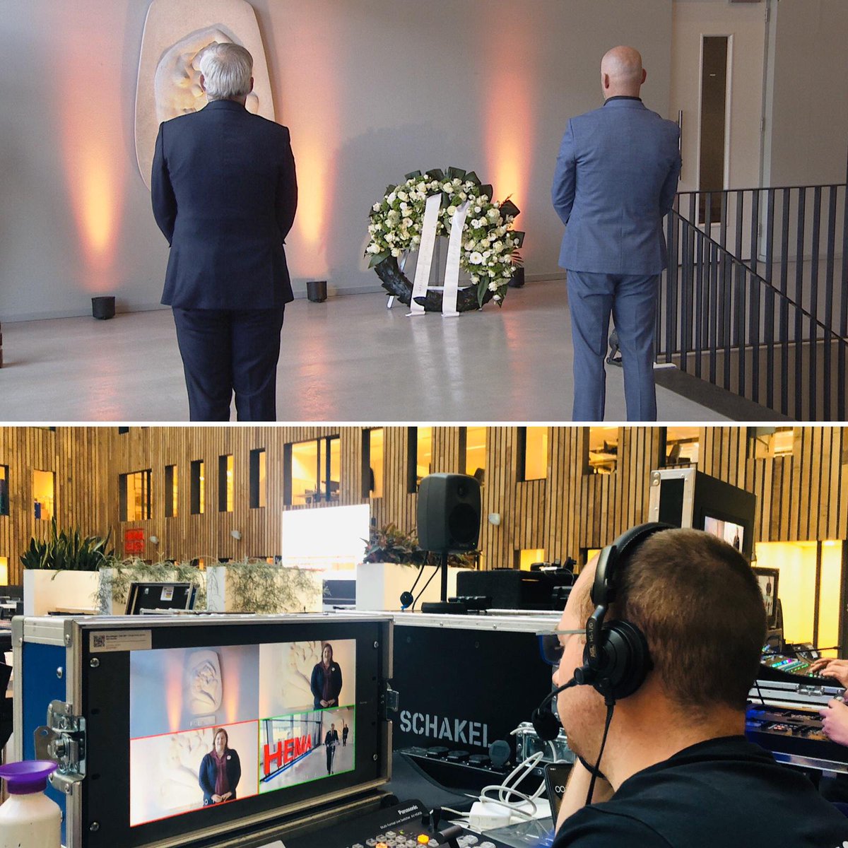 Vandaag herdenkt HEMA haar medewerkers, die zijn omgekomen in de Tweede Wereldoorlog. Via een livestream konden collega’s in binnen- en buitenland vanmorgen zien hoe CEO, Tjeerd Jegen, een indrukwekkende speech gaf en een krans legde. #dodenherdenking #NFGD #starsoundproductions
