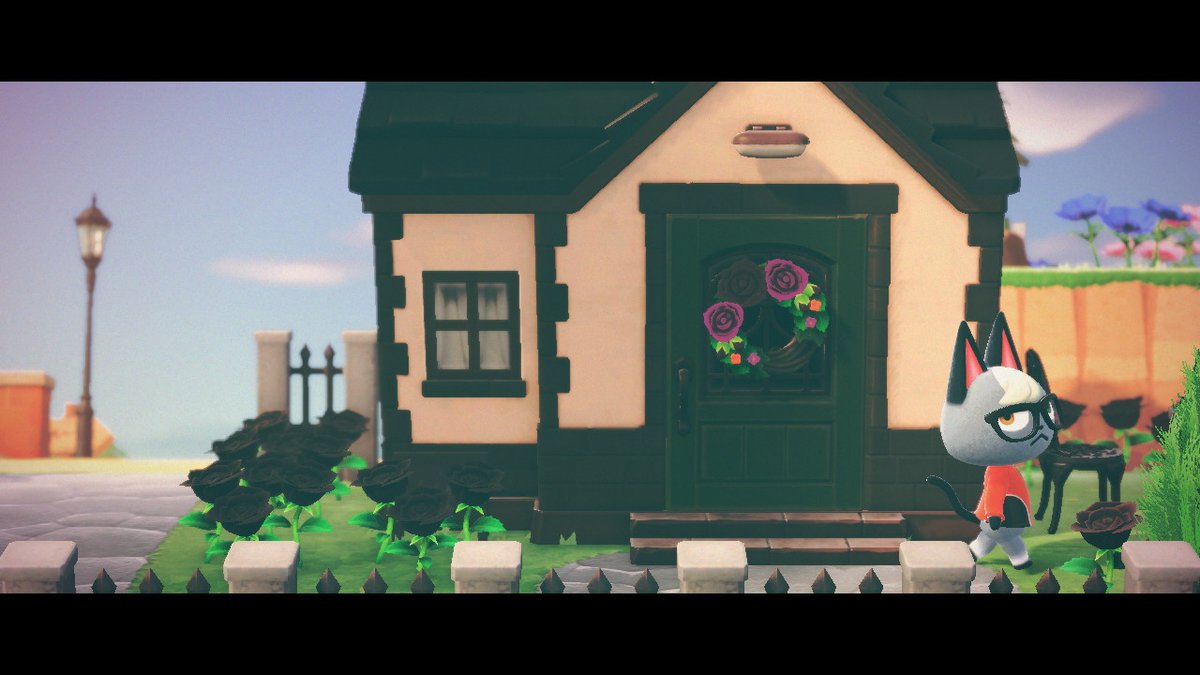 京vs紫陽花 どうぶつの森 Animalcrossing Acnh Nintendoswitch 自宅に行くには必ず通るミラコの家周り お気に入り ジャックちゃんの家は私の屋敷のすぐ下