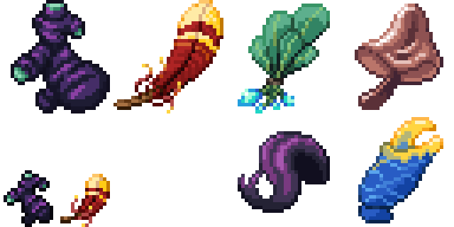 miles_a_art's tweet photo. Some #pixelart I made while streaming for an #indiegame https://t.co/9QBoJu4uQK