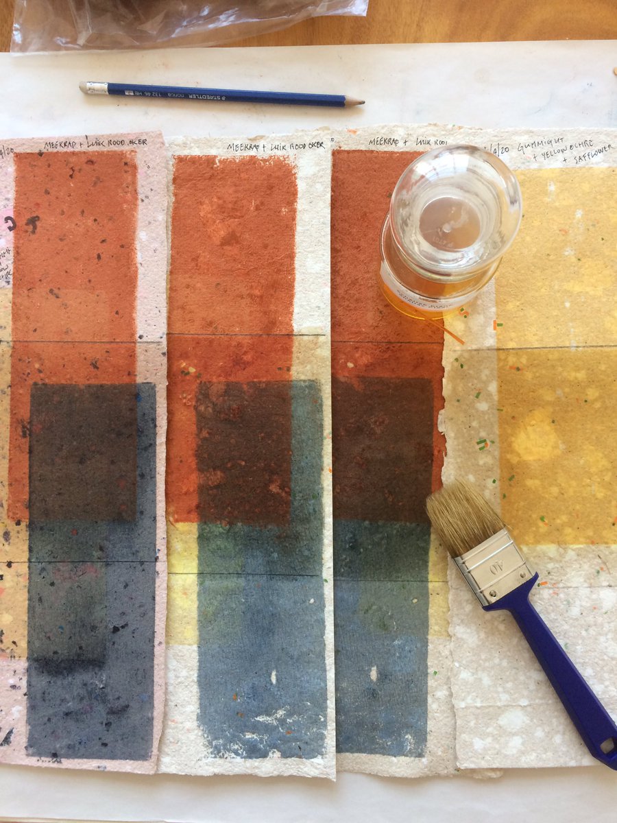 NovoTypo's tweet photo. Experiment with shellac as fixation for handmade ink based on natural pigments. Sunshine destroys color...
D.I.Y. Next level.
It’s an ongoing project.
We will design a self-sufficient design office.
We will go offgrid.
Stay safe.
#novotypooffgrid #novotypo #makeink #handmade https://t.co/CBSV5xelcU