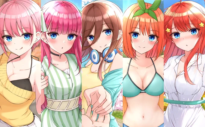 みんなお誕生日おめでとう!!!?
#五等分の花嫁 
#中野家五つ子誕生日 