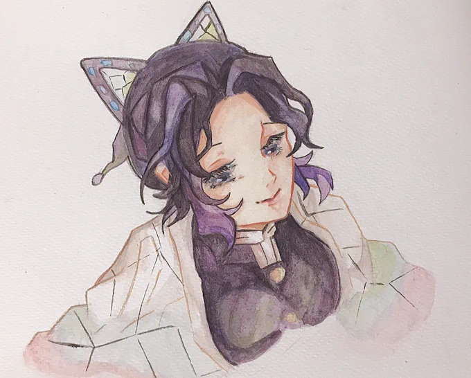 水彩絵具胡蝶さん?
失敗した、、、。 