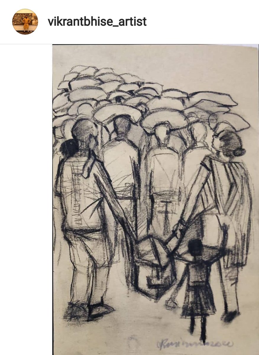 GhShreya's tweet photo. No mention of migrant-workers when Lockdown announced. We realised they exist when they start walking on foot. Then asked 2 stay in shelters, no food, nothing reaches them. When they demand return home, first beaten up, now starving workers charged train fares
#NoFareForWorkers https://t.co/DNtt1xwpAQ