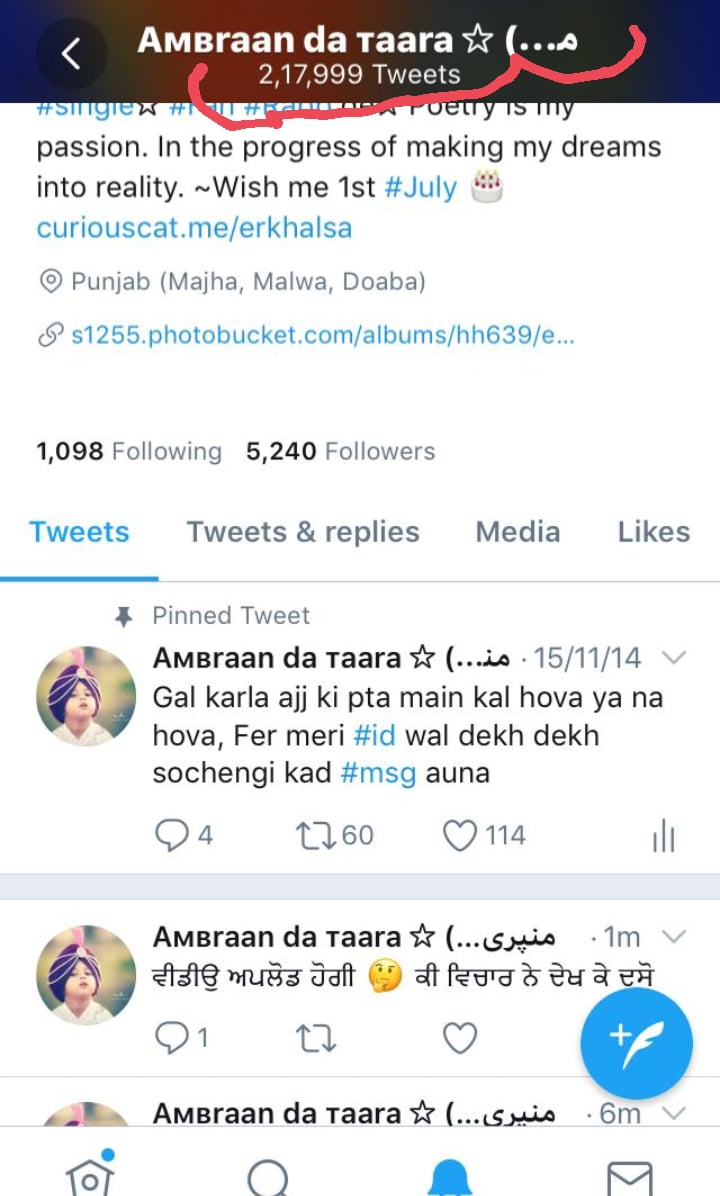 erkhalsa's tweet photo. #Tweet No. 2,18,000 👀 #Tweets #218K 😂😂 #Monday #4thMay2020 #time 8: 23 pm 😅 https://t.co/d1vbIPFIh9