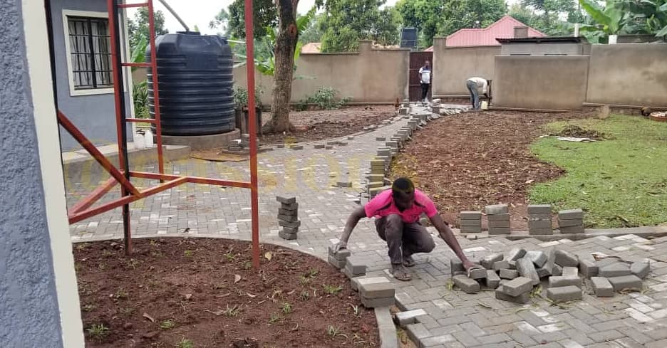 Passionsltd's tweet photo. Before and after photos of  our work done in Kitetikka Gayaza Road.  
For landscapping, compound designing, stone cladding, paver laying and general construction call us on +256 782 451967 +256 754 451967 https://t.co/mnMBmWsvXD https://t.co/edSGtPtFtN
