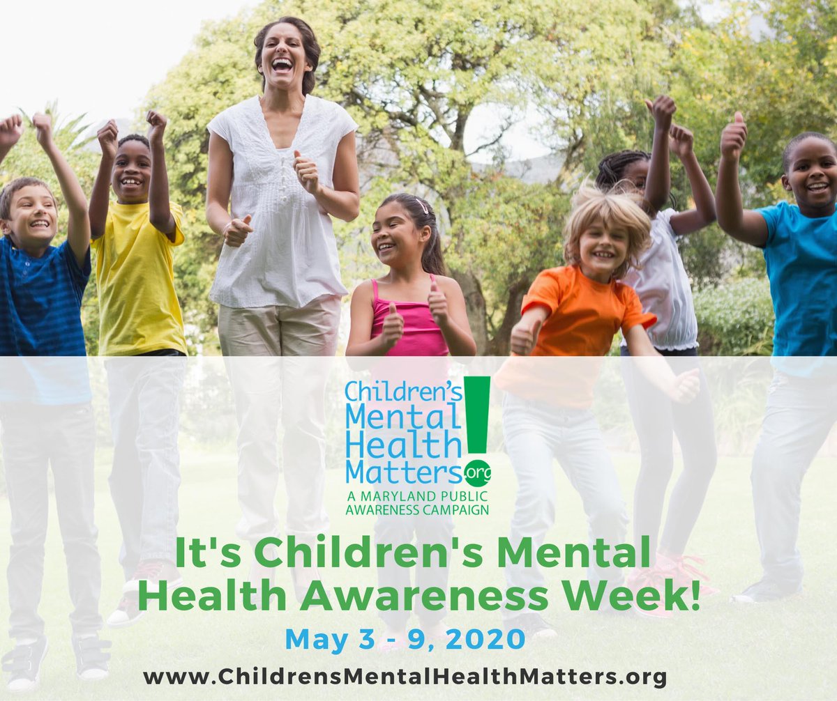 mentalhealthMD's tweet photo. It’s Children’s Mental Health Awareness Week! Follow our @ChildrensMHM campaign on social media or go to their website: https://t.co/wq2UEisbZN for information on all the facts, activities and events the campaign has in store for this week! https://t.co/564ZMfAnIq