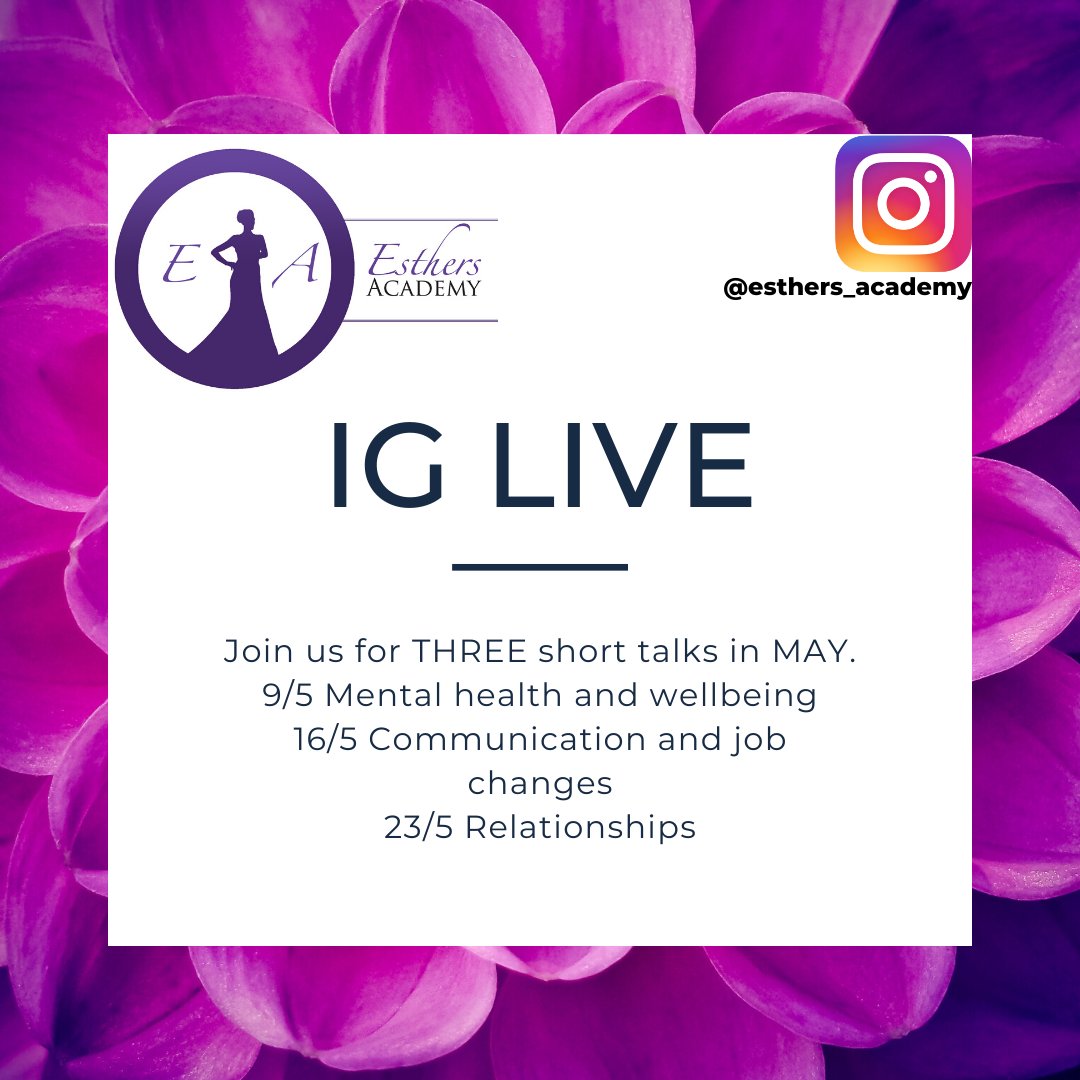 esthers_academy's tweet photo. Esthers Academy goes Insta Live - https://t.co/cCGkwms1ko https://t.co/8hhC65Sn24