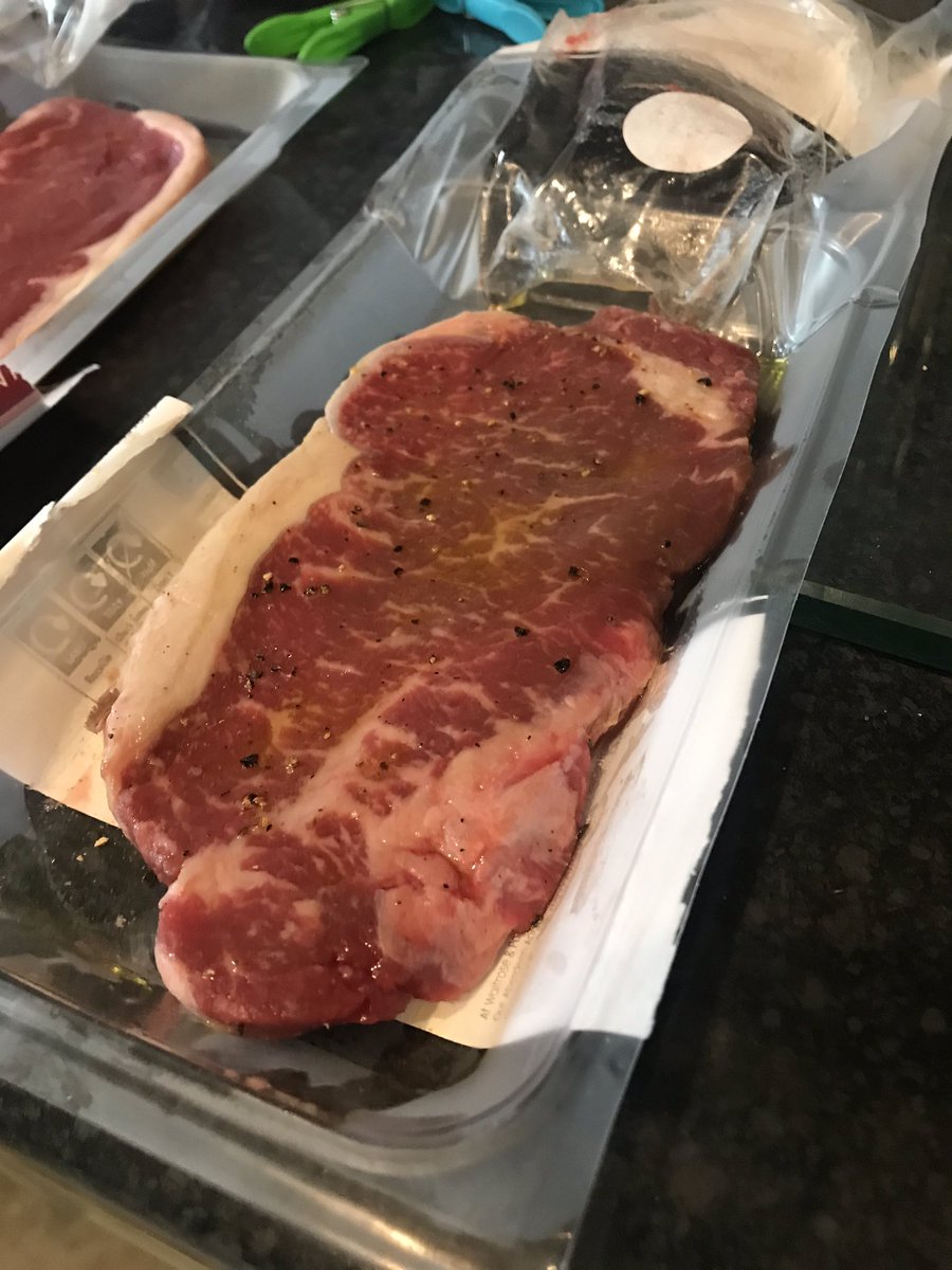 AndyB_Design's tweet image. Couldn’t get to @MillerandCarter for our #weddinganniversary so had a go ourselves. It was OK but I think a lettuce wedge is the limit of my ability! Hope to be back soon. #steak