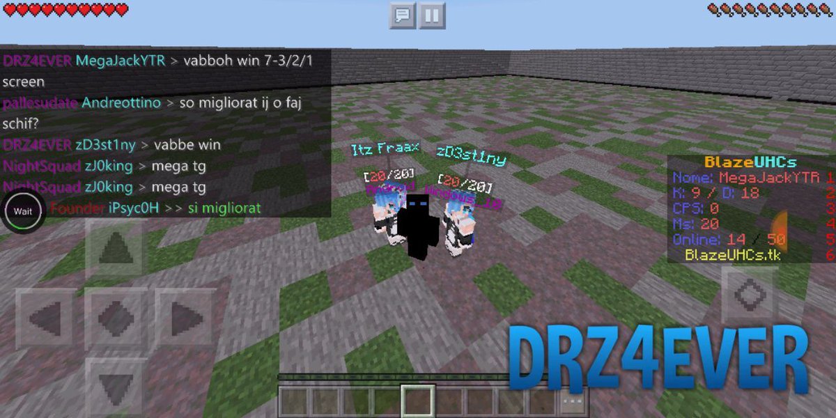 mcpeDRZ's tweet photo. ♦️ Clan Battle ♦️ 01/05/2020

🔷 DreamerZ 7 - 3 TheNightPidgeon 🔷
🔹 Formazione : 3vs3 - 1win10 2pe
🔹 Server : BlazeUHC

 ⭐️STAR PLAYER⭐️ : zD3st1Ny (10) , Itz Fraax (8)

•> https://t.co/iu7OdYPQ3m
{💙} @mcpeDRZ https://t.co/jW07uUXHHe