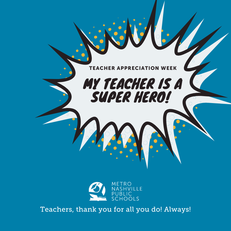 MetroSchools's tweet photo. If ever there was an era to highlight the value and awesome of public school teachers, this is it. Happy Teacher Appreciation Week, #TeamMNPS. We see you. We appreciate you. We honor you. Thank you. 🍎 https://t.co/hAN8tc3CHJ