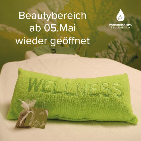 Unsere Freude ist groß – der Beautybereich im Panorama Spa darf wieder öffnen.

Ab sofort sind wir wieder für Sie da und dürfen Ihnen etwas Gutes tun.  Wir nehmen Ihre langersehnten Bestellungen für Massagen und Behandlungen (ohne Gesichtsbehandlungen) sehr gerne entgegen.
