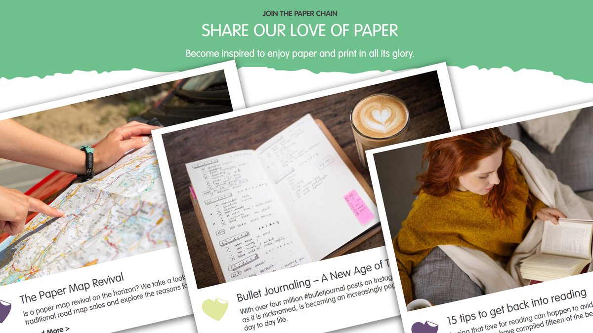 Share our love of paper and sign up to the Paper Chain! 

You'll get all of the latest activity sheets from Love Paper Creations, hints and tips on how to switch off using paper, and some interesting facts about the sustainability of print and paper. 

lovepaper.org/paper-chain/