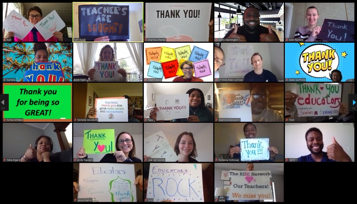 ctrisenetwork's tweet photo. Happy #TeacherAppreciationWeek! We #RISE4educators because we know how hard educators work each day to inspire, motivate, &amp; lead their students to new heights. Tomorrow is Teacher Appreciation Day and we’ve got a surprise to show our gratitude. #staytuned https://t.co/ZUsoT07dwC